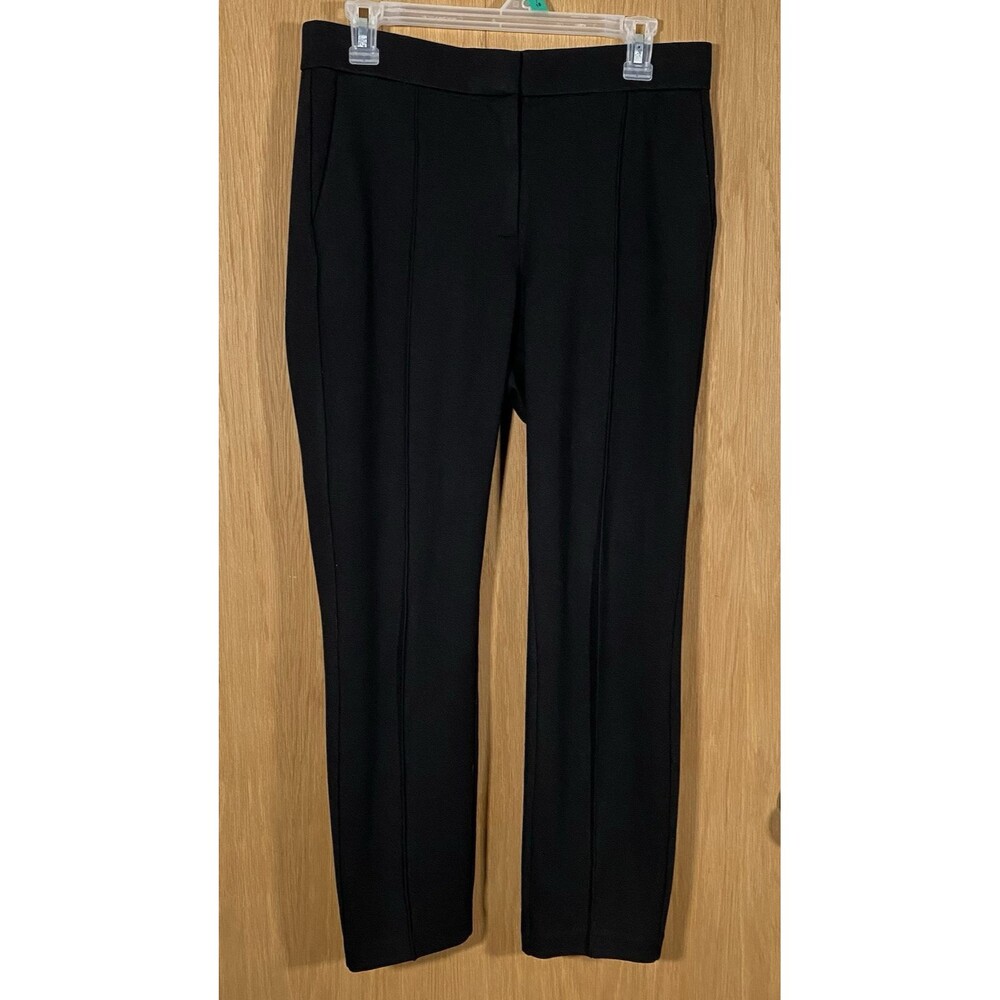 J.Crew Women's 10 Black High Rise Mario Bellucci Italian Ponte Skinny Trouser